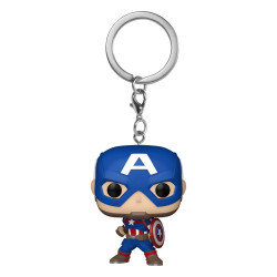CAPTAIN AMERICA MARVEL PORTE-CLES POP VINYL NEW CLASSICS 4 CM