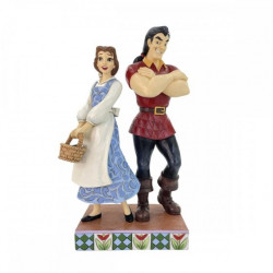 BELLE AND GASTON STATUE 23 CM