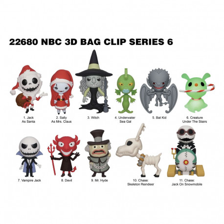 PORTE-CLES SAC A DOS 3D SERIES 6 MYSTERY BAG L ETRANGE NOEL DE MR JACK