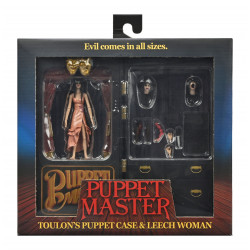PUPPET MASTER PACK 2 FIGURINES TOULON PUPPET CASE AND LEECH WOMAN 11 CM
