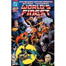 BATMAN SUPERMAN WORLDS FINEST 39 CVR A DAN MORA CONNECTING WE ARE YESTERDAY 