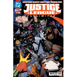 JUSTICE LEAGUE UNLIMITED 7 CVR A DAN MORA CONNECTING WE ARE YESTERDAY 