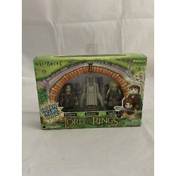 LOTR ARAGORN SARUMAN AND LEGOLAS MINIMATES 9 CM