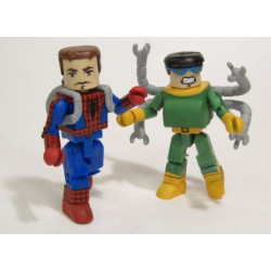 UNMASKED SPIDER-MAN AND DR OCTOPUS MINIMATES ACTION FIGURES 7 CM
