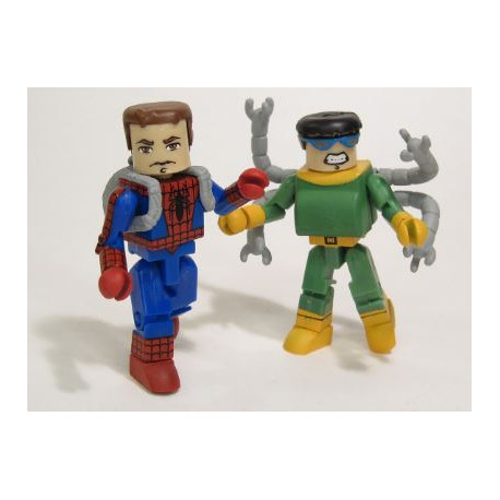 UNMASKED SPIDER-MAN AND DR OCTOPUS MINIMATES ACTION FIGURES 7 CM