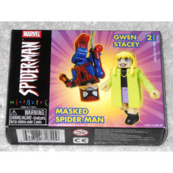 MASKED SPIDER-MAN AND GWEN STACY MINIMATES ACTION FIGURES 5 CM