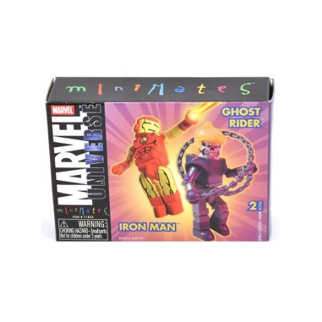 IRON MAN AND GHOST RIDER MINIMATES ACTION FIGURES 7 CM