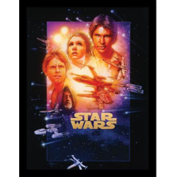 STAR WARS EPISODE IV FRAMED 30X40CM PRINT