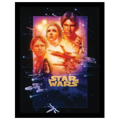 STAR WARS EPISODE IV FRAMED 30X40CM PRINT