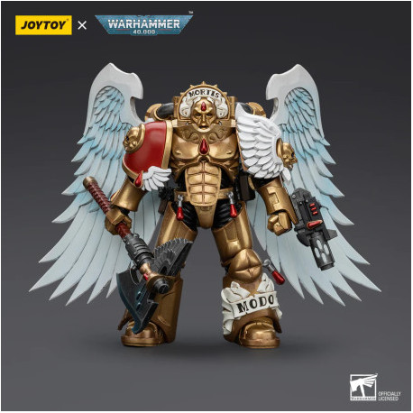 BLOOD ANGELS SANGUINARY GUARD WITH ENCARMINE AXE AND INFERNO PISTOL WARHAMMER 40,000 FIGURINE 12 CM