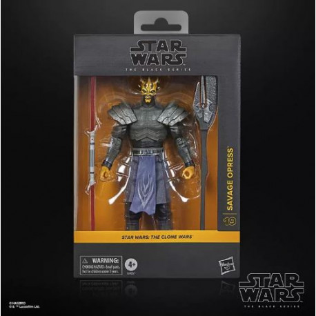 STAR WARS THE CLONE WARS BLACK SERIES SAVAGE OPRESS 15 CM
