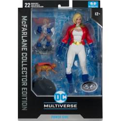 POWER GIRL PLATINUM EDITION 1MCFARLANE COLLECTOR EDITION 5 CM
