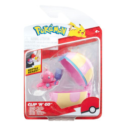 FORGERETTE ET SOIN BALL POKEMON CLIP N GO POKE BALLS