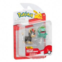 HELIONCEAU ET BULBIZARRE POKEMON PACK 2 FIGURINES BATTLE FIGURE SET 5 CM