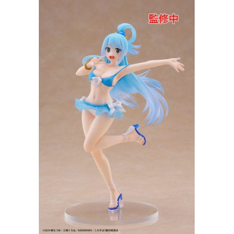 AQUA SWIMWEAR KONOSUBA GOD BLESSING ON THIS WONDERFUL WORLD 3 COREFUL STATUETTE PVC 18 CM
