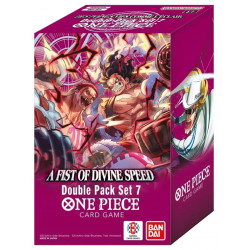 ONE PIECE TRADING CARD GAME DP 07 DOUBLE PACK SET 7 A FIST OF DIVINE SPEED VERSION ANGLAISE