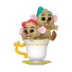 JAQ AND GUS IN CUP CINDERELLA 75TH ANNIVERSARY POP DISNEY VINYL FIGURINE 9 CM