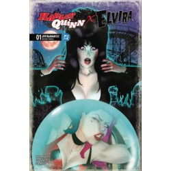 HARLEY QUINN X ELVIRA 1 CVR D CALDWELL