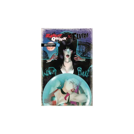 HARLEY QUINN X ELVIRA 1 CVR D CALDWELL