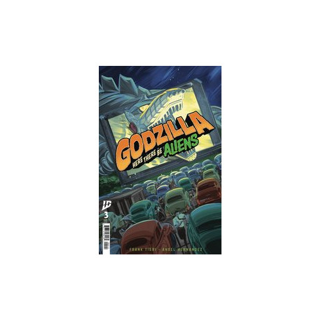 GODZILLA HERE THERE BE ALIENS 3 CVR B HERNANDEZ