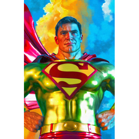 SUPERMAN UNLIMITED 4 CVR B MARK SPEARS CARD STOCK VAR