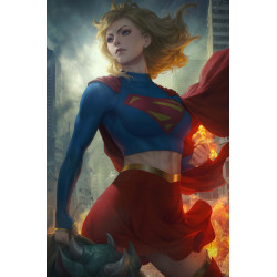 SUPERGIRL 4 CVR B STANLEY ARTGERM LAU CARD STOCK VAR