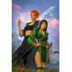 CHEETAH AND CHESHIRE ROB THE JUSTICE LEAGUE 1 OF 6 CVR C LESLEY LEIRIX LI CARD STOCK VAR