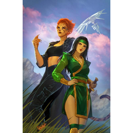 CHEETAH AND CHESHIRE ROB THE JUSTICE LEAGUE 1 OF 6 CVR C LESLEY LEIRIX LI CARD STOCK VAR
