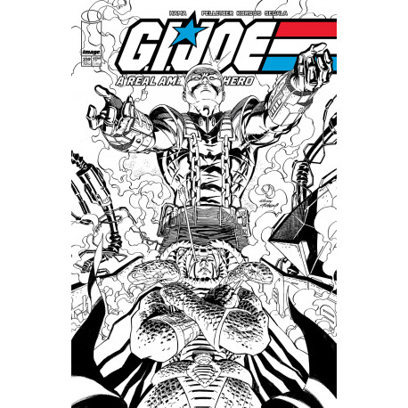 GI JOE A REAL AMERICAN HERO 319 CVR B ANDY KUBERT B W VAR