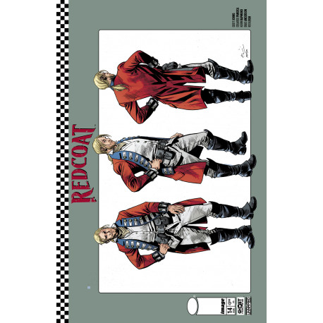 REDCOAT 14 CVR C BRYAN HITCH BRAD ANDERSON DESIGN VAR