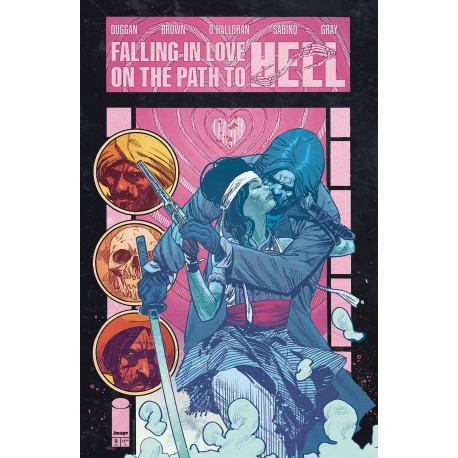 FALLING IN LOVE ON PATH TO HELL #8 CVR A BROWN (MR)