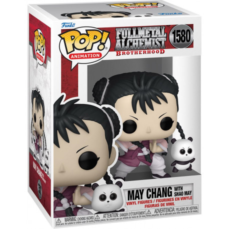MAY CHANG WITH PANDA FULLMETAL ALCHEMIST BROTHERHOOD POP ANIMATION VINYL FIGURINE 9 CM