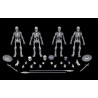 GRAVEYARD SKELETONS PACK 4 FIGURINES