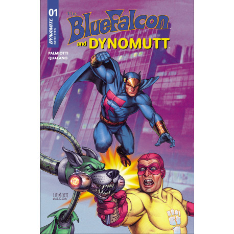 THE BLUE FALCON DYNOMUTT 1 CVR C JOSEPH MICHAEL LINSNER