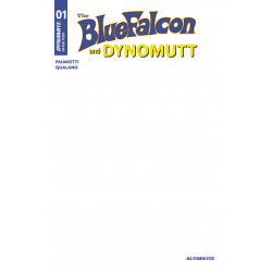 THE BLUE FALCON DYNOMUTT 1 CVR I BLANK AUTHENTIX