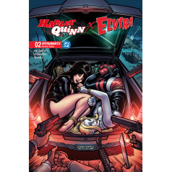 HARLEY QUINN X ELVIRA 2 CVR B CHAD HARDIN