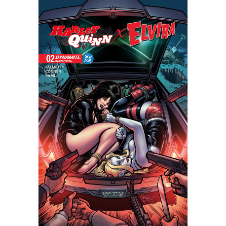 HARLEY QUINN X ELVIRA 2 CVR G CHAD HARDIN FOIL