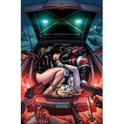 HARLEY QUINN X ELVIRA 2 CVR H CHAD HARDIN FOIL VIR