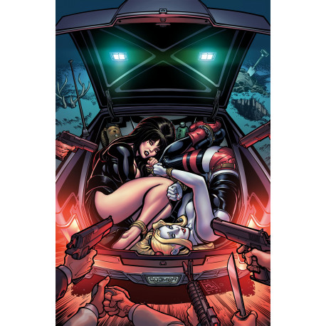 HARLEY QUINN X ELVIRA 2 CVR H CHAD HARDIN FOIL VIR