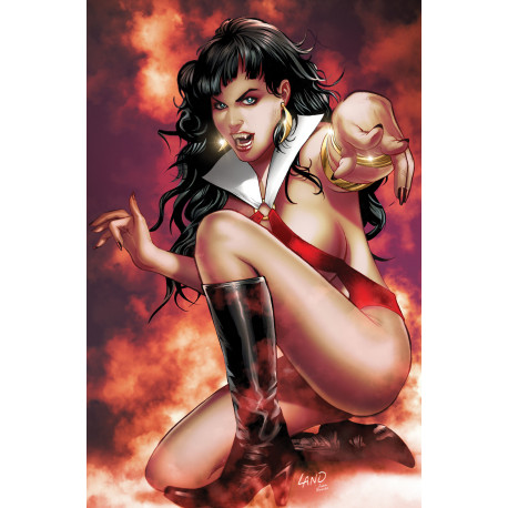 VAMPIRELLA HALLOWEEN HORROR 1 CVR F GREG LAND FOIL VIR