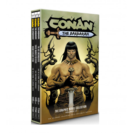 CONAN THE BARBARIAN 1-3 SLIPCASE SET HC DM ED 