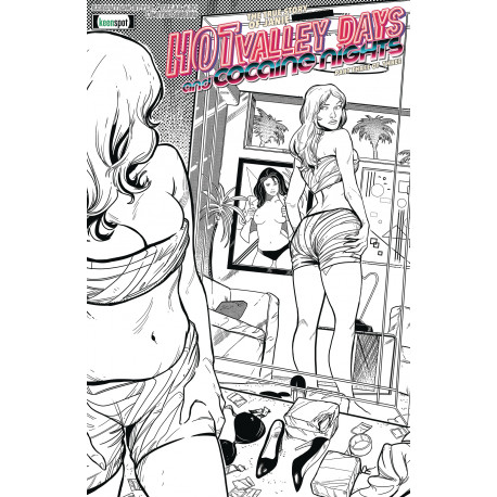 HOT VALLEY DAYS 3 CVR B COLORING BOOK COVER