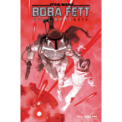 STAR WARS BOBA FETT BLACK WHITE RED 1 JOSEMARIA CASANOVAS VAR