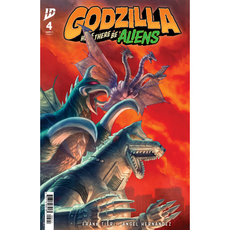 GODZILLA HERE THERE BE ALIENS 4 CVR A FERO PE
