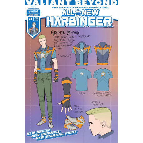 VALIANT BEYOND ALL-NEW HARBINGER 1 CVR D PONCE DESIGN VAR