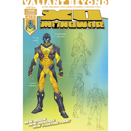 VALIANT BEYOND THE X-O MANOWAR 1 CVR D PONCE DESIGN VAR