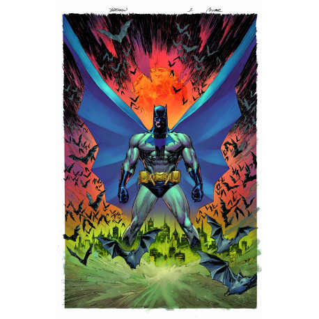 BATMAN 1 CVR C MARC SILVESTRI CARD STOCK VAR