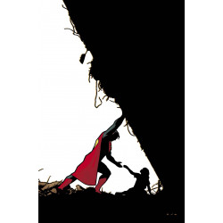 SUPERMAN 30 CVR B DAVID AJA CARD STOCK VAR