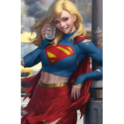 SUPERGIRL 5 CVR B STANLEY ARTGERM LAU CARD STOCK VAR