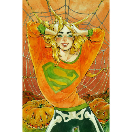 SUPERGIRL 5 CVR D CHUMA HILL PUMPKIN SPICY CARD STOCK VAR